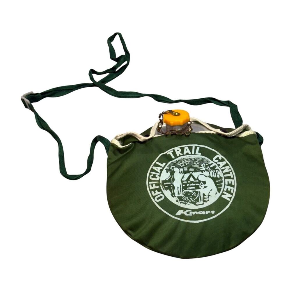 Kmart Official Trail Canteen Aluminum Collectible with Green Carrying Case - Picture 1 of 6